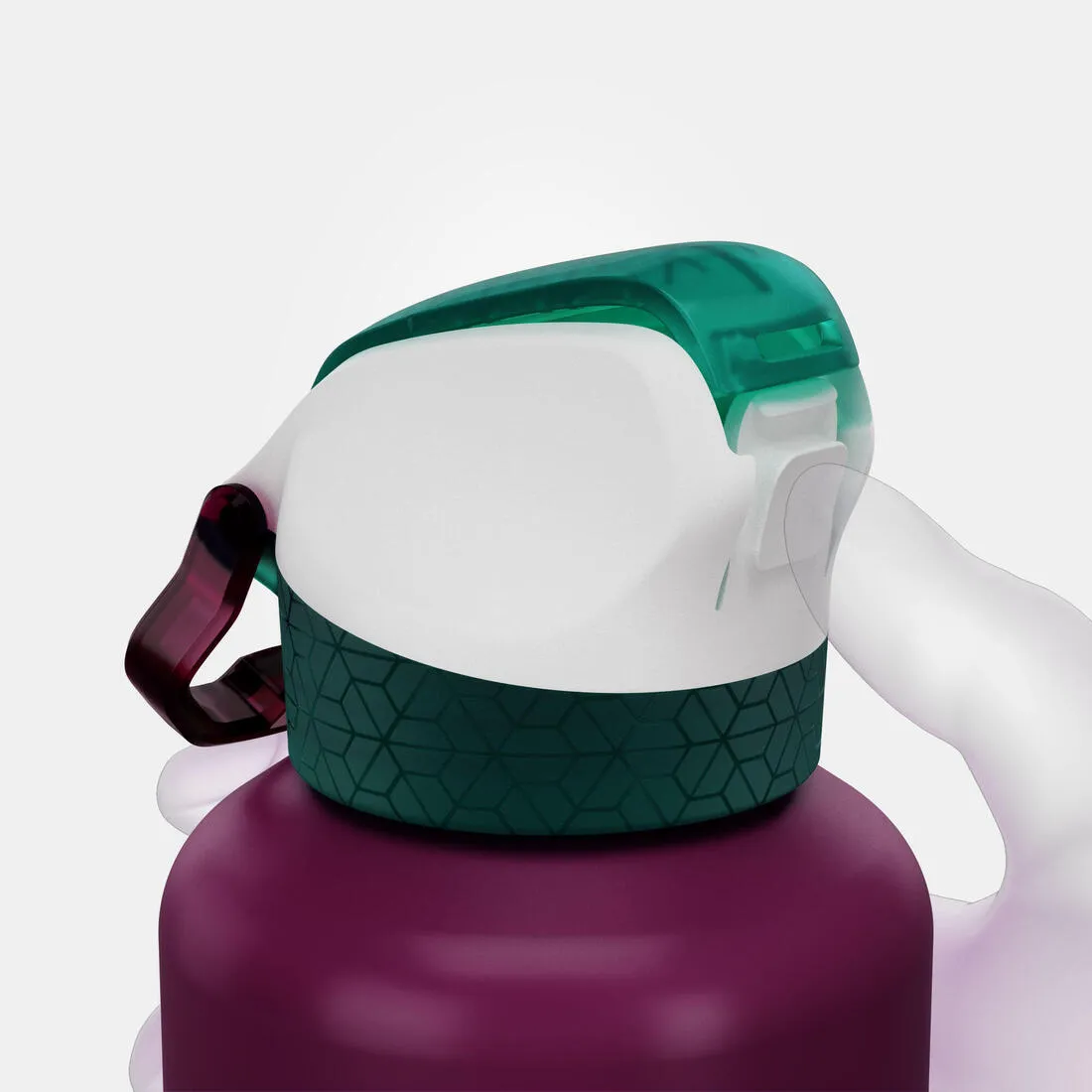 0.6L kids’ alum. water flask 500 with instant cap, pipette & straw for hiking