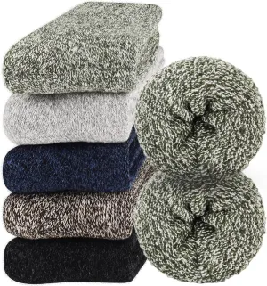 Jeasona Winter Wool Hiking Socks for Men Thick Warm Thermal Boot Gifts for Men Dad