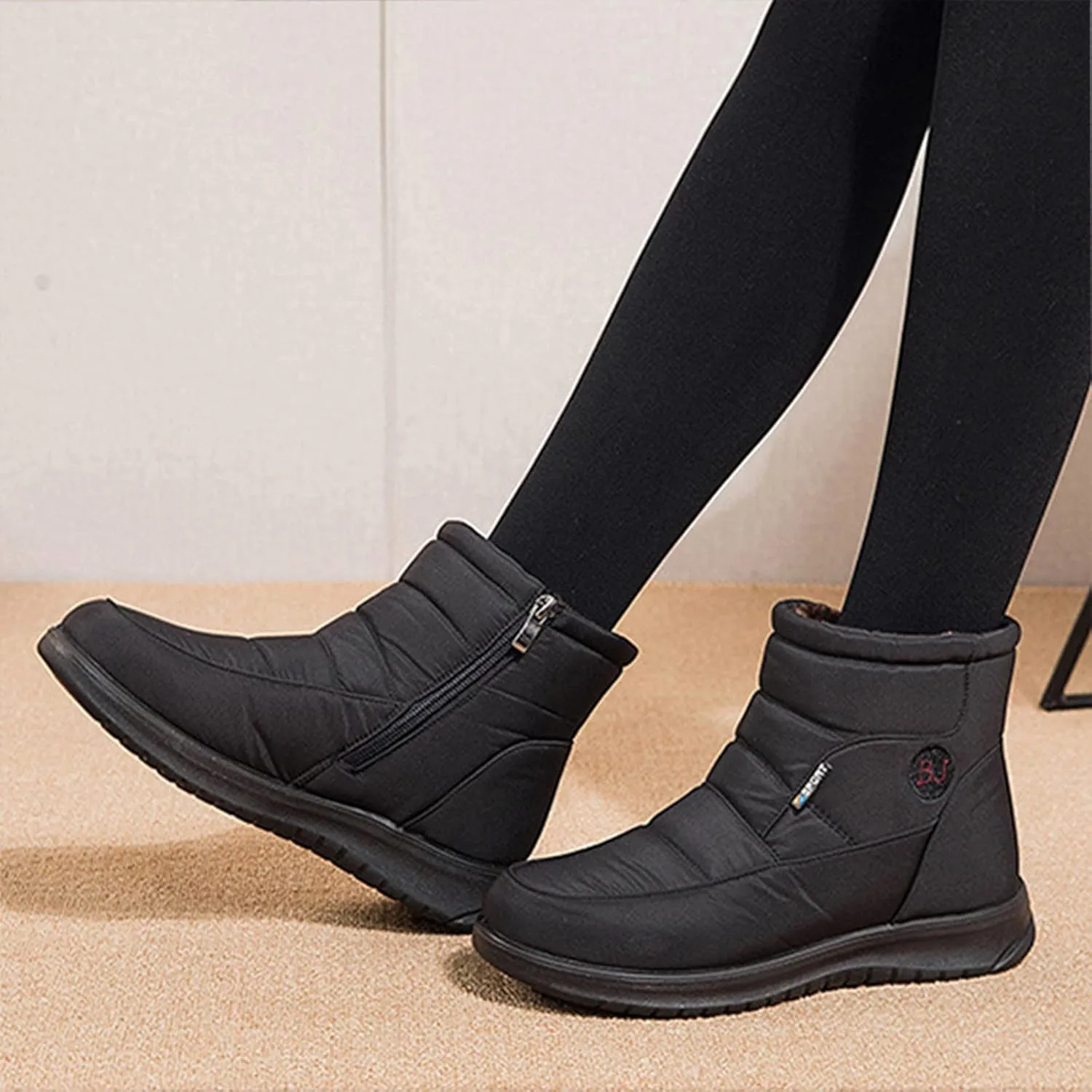 Snow Boots for Women Waterproof Ankle Boots Outdoor Non-Slip Booties Comfortable Shoes Warm Soft Fur Lined Winter Boots