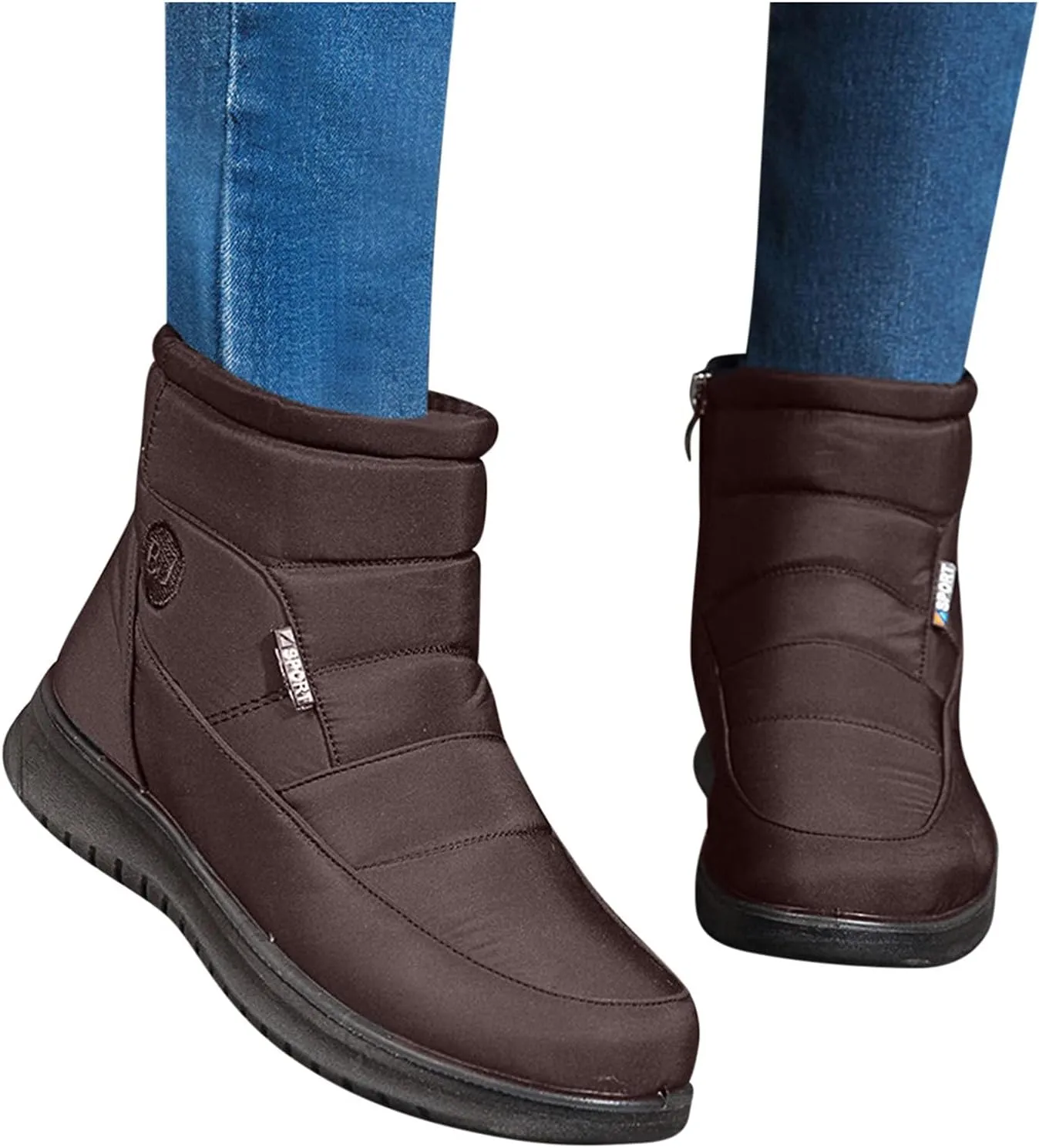 Snow Boots for Women Waterproof Ankle Boots Outdoor Non-Slip Booties Comfortable Shoes Warm Soft Fur Lined Winter Boots