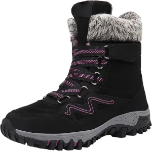 Snow Boots Hiking Men High Top Snow Boots Fashion Casual Women Snow Boots Winter Walking Shoes for Men