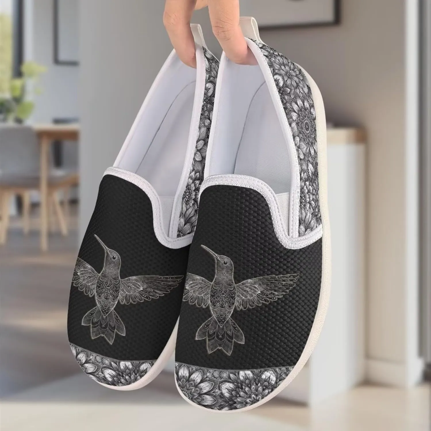 Women's Hummingbird Outdoor Loafer Wedding Shoes Dress Flats Leisure Loafers Slip-On Walking Shoes