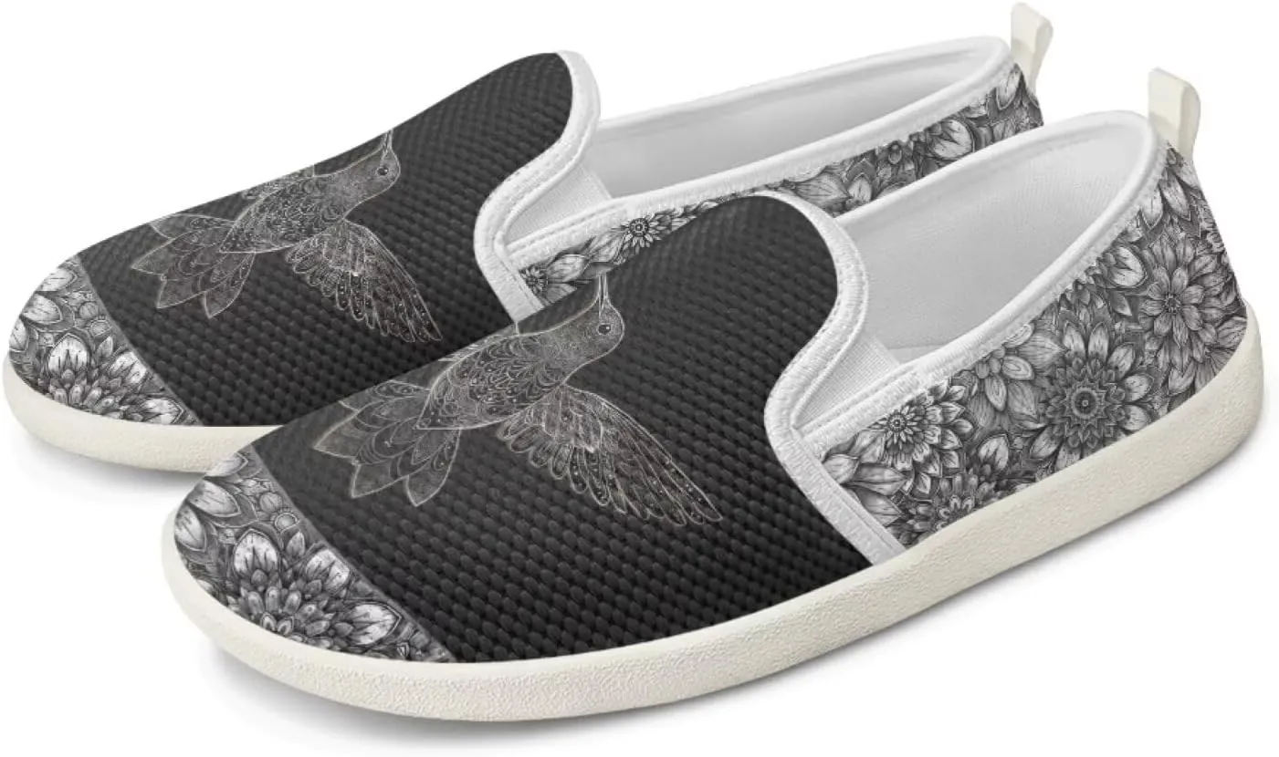Women's Hummingbird Outdoor Loafer Wedding Shoes Dress Flats Leisure Loafers Slip-On Walking Shoes