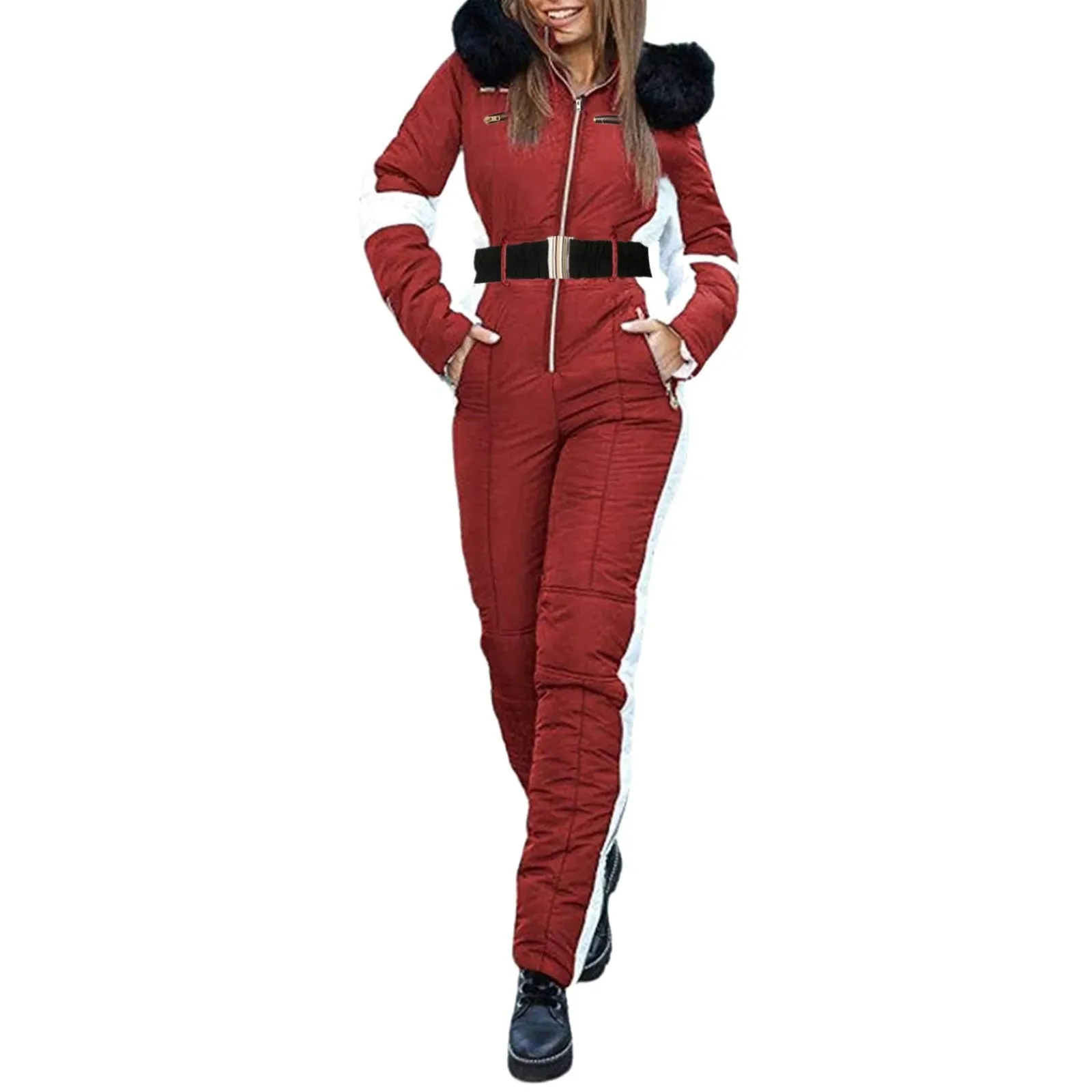 Women's Skiing Suites Winter Outdoor Sports Warm Jumpsuit Waterproof